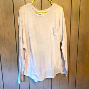 Long sleeve cream colored shirt old navy size XXL